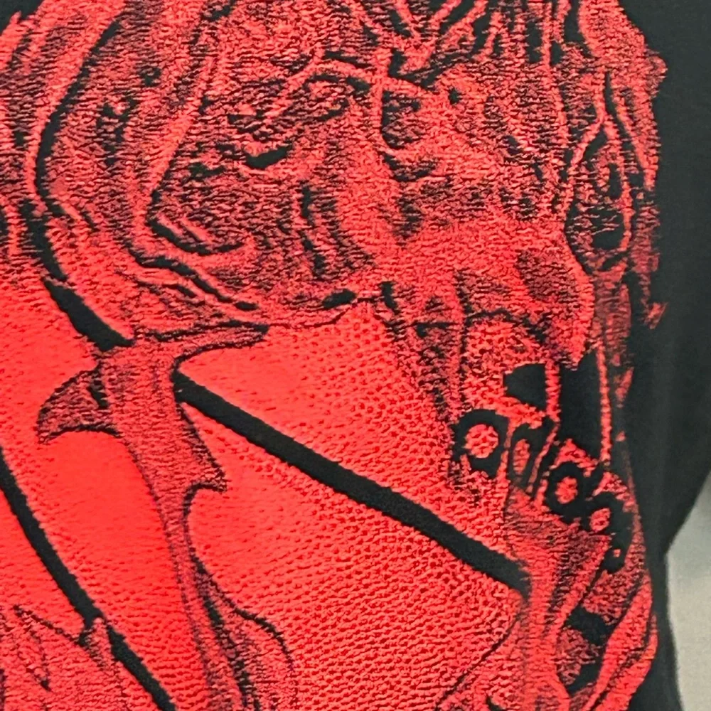 Adidas boys size 14/16 short sleeve T-shirt‎ with red graphic on front